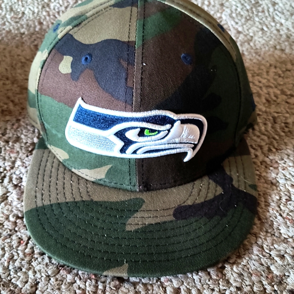 Seattle Seahawks camo hat